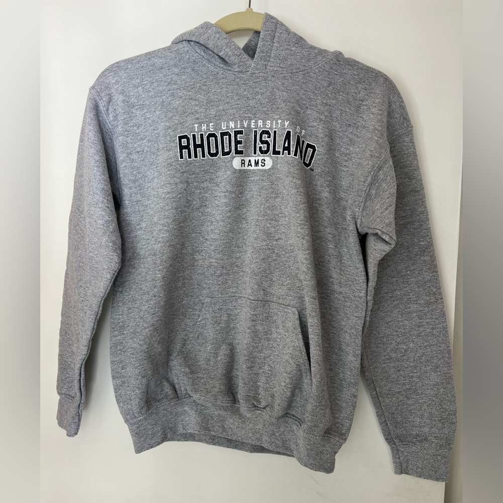 University Of Rhode Island URI Rams Youth Large Hoodie Sweatshirt Gray